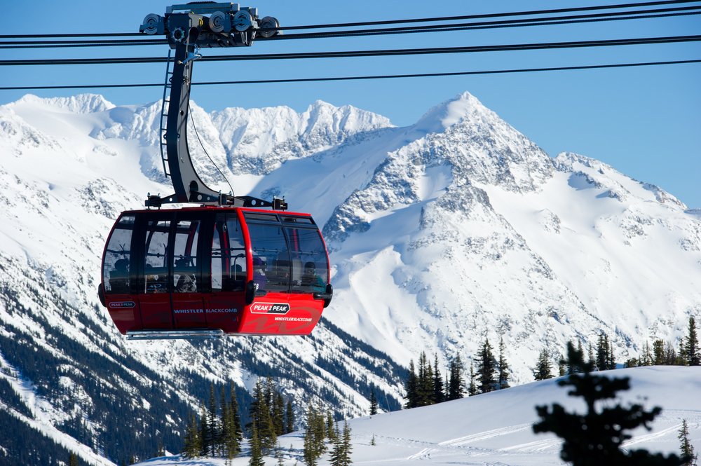The PEAK 2 PEAK Gondola between Whistler and Blackcomb